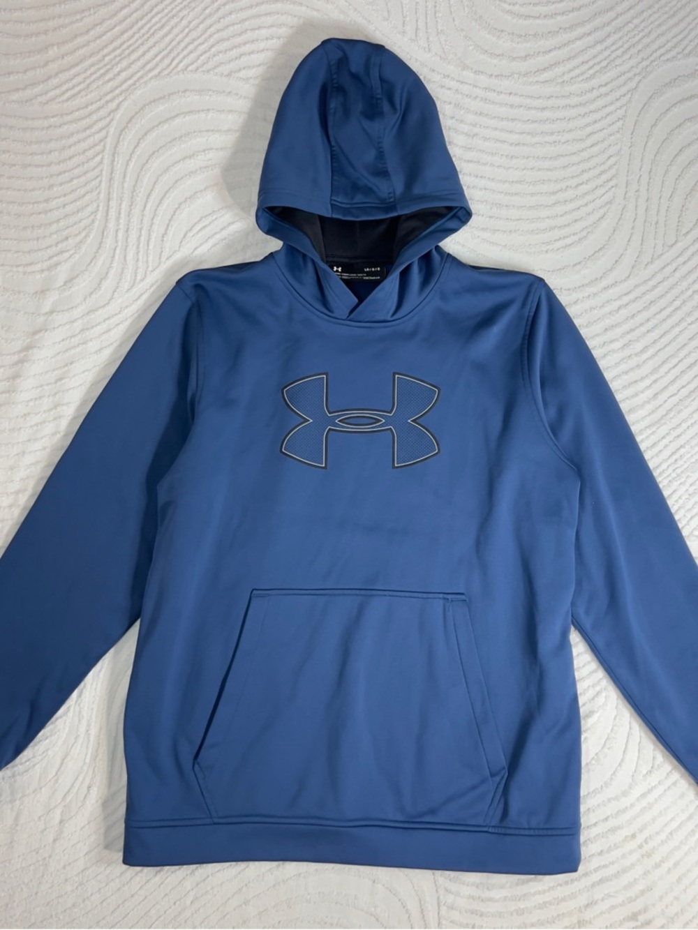 Under Armour Men's Royal Blue Crewneck Hoodie with Logo